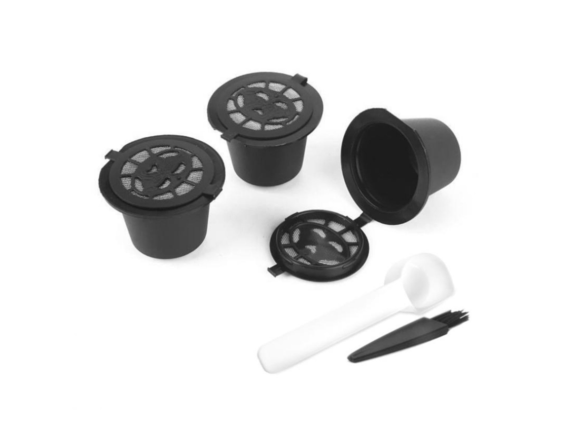 Conjunto Filtro Café Reutilizável 3 Cápsulas 15ml PRATO