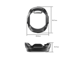 Capa Protetora Flywoo O4 Pro Em Tpu, Preta, Leve E Com Absorção De Impacto, Compatível Com Filtros Da Série Dji O4 Pro V2 Para Drones De Corrida Fpv.