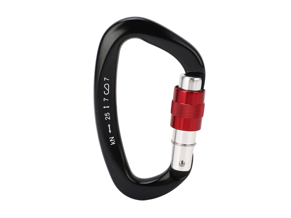 Ferramenta de Bloqueio Automático Carabiner Alumínio Vermelho