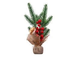 Decoração de Natal Pinha Artificial com Frutas Vermelhas LAXISCREED