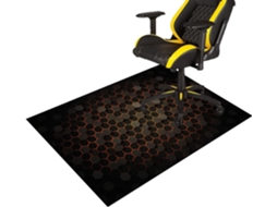 Tapete Cadeira Gamer Protetor Piso 90 X 120 Cm Parquet Pisos Rígidos, Escritório, Mesa,