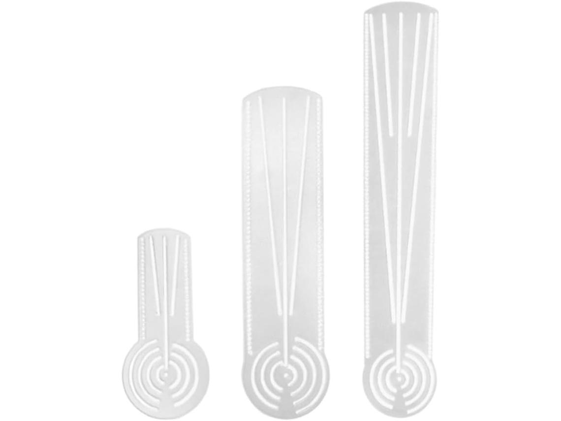 Régua Quadriculada Com Furos, Ferramenta Para Fazer Mandalas, Marcador