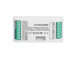 2026 controlador de Decodificador Led Rgb de 3 Canales Dmx512 para Tiras Led, Voltaje Constante 9‑24v