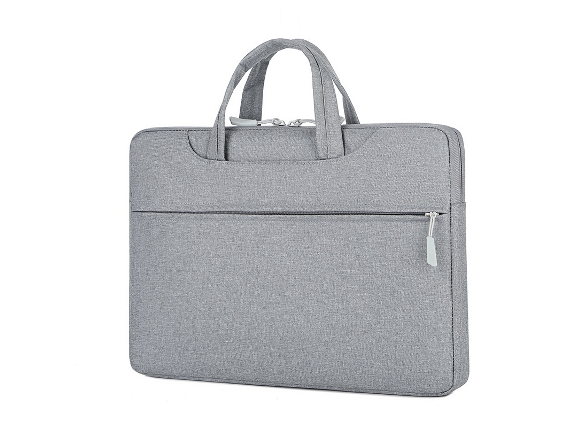 Lurelia Bolsa Para Portátil 15,6 Polegadas À Prova De Choque Impermeável De Ombro Com Bolso Cinza