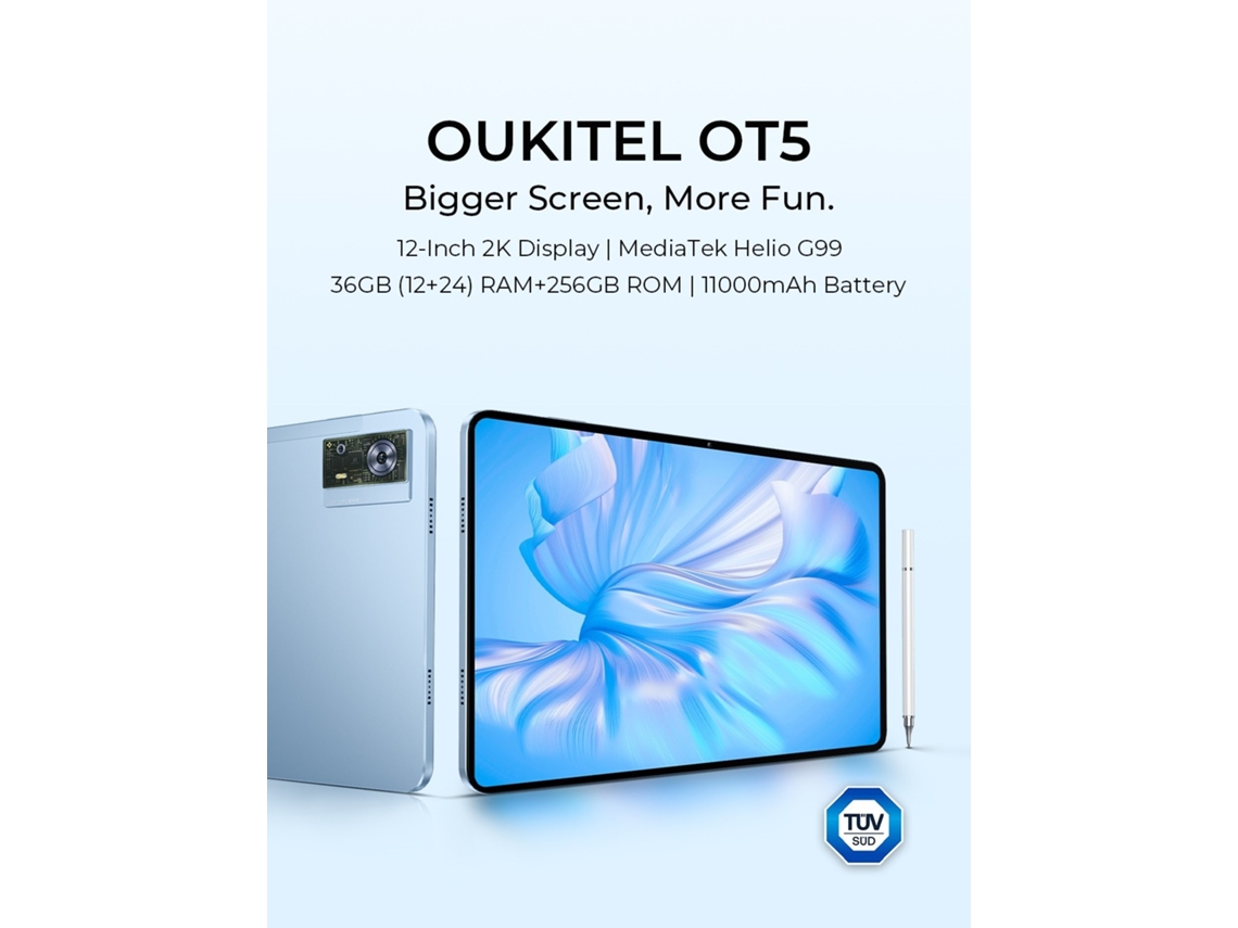 Oukitel OT5 12-inch 2K Display 11000mAh Battery Android 13 Tablet With –  OUKITEL