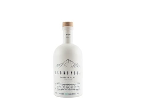 Gin Aconcágua Artesanal Em Garrafa De 750 Ml. Edição Especial. Cardamomo E Capim Limão Aconcagua