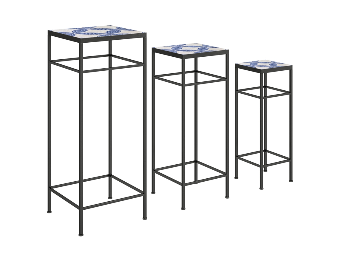 Conjunto De 3 Suportes Para Plantas, Suporte Para Flores De 71 Cm De Altura Para Ambientes Internos, Prateleira Para Plantas De Metal, 3 Pra Hvorstur