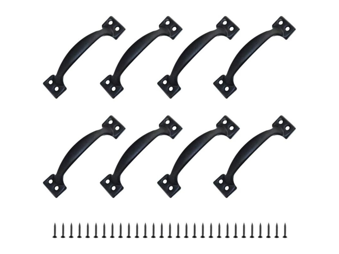 Puxadores Para Móveis, /maçanetas Rústicas Em Liga De Zinco Com Espaçamento Entre Furos Para Cozinha, Porta De Celeiro, Jardim, Galpão (120 Mm)