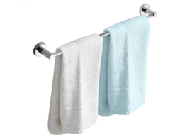 Barra De Toalha Redonda Em Aço Inoxidável, Suporte De Toalha Parede, Montagem Com Parafusos, 30cm A 120cm Opcional, Para