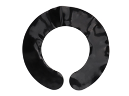 Colar de silicone para corte de cabelo, ideal para uso em salões de beleza.