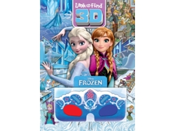 Livro Disney Frozen Look And Find 3d De Pi Kids (inglês - Capa Dura)