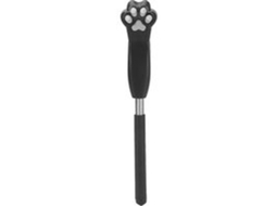 Ajustador De Carpetes Reclinável - Telescópico - Punho De Silicone - Aço Inoxidável - 62,5 Cm Expandido - Confortável Empunhadura - Massagem