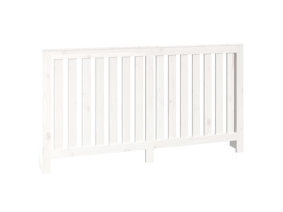 Radiator Cover, Radiator Covers Vidaxl Branco Madeira De Pinho (153 X 19 X 84 Cm)