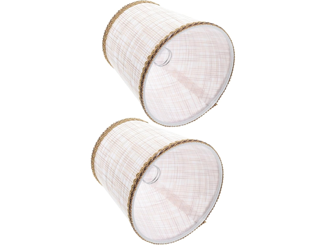 Conjunto De 2 Abajures De Tecido Para Decoração De Interiores, Capas Simples Para Lâmpadas