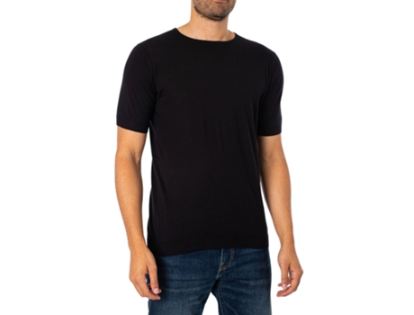 T-shirt De Homem John Smedley Belden Algodão Preto (2xl)