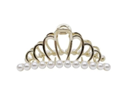 Pinças De Metal Geométricas Com Pérolas, Elegantes E Antiderrapantes Para Banho E Penteado