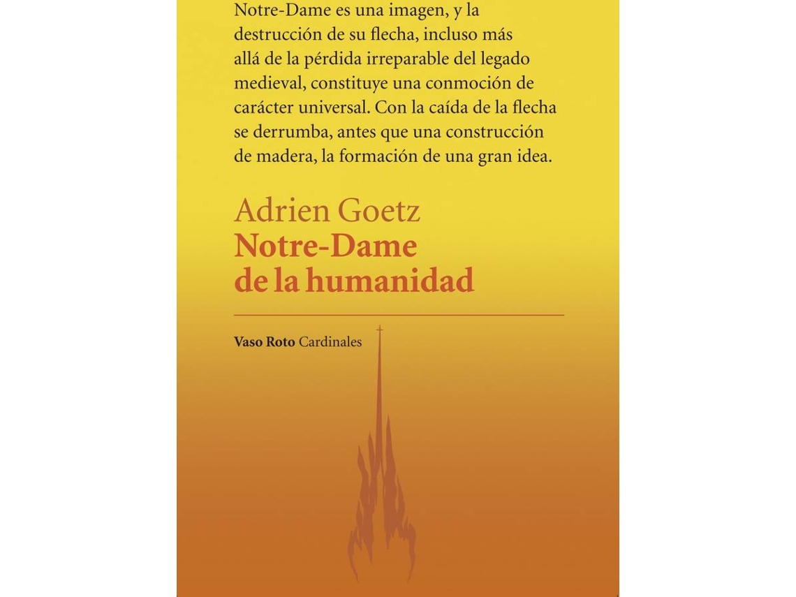 Livro Notre-Dame De La Humanidad de Adrien Goetz (Espanhol)