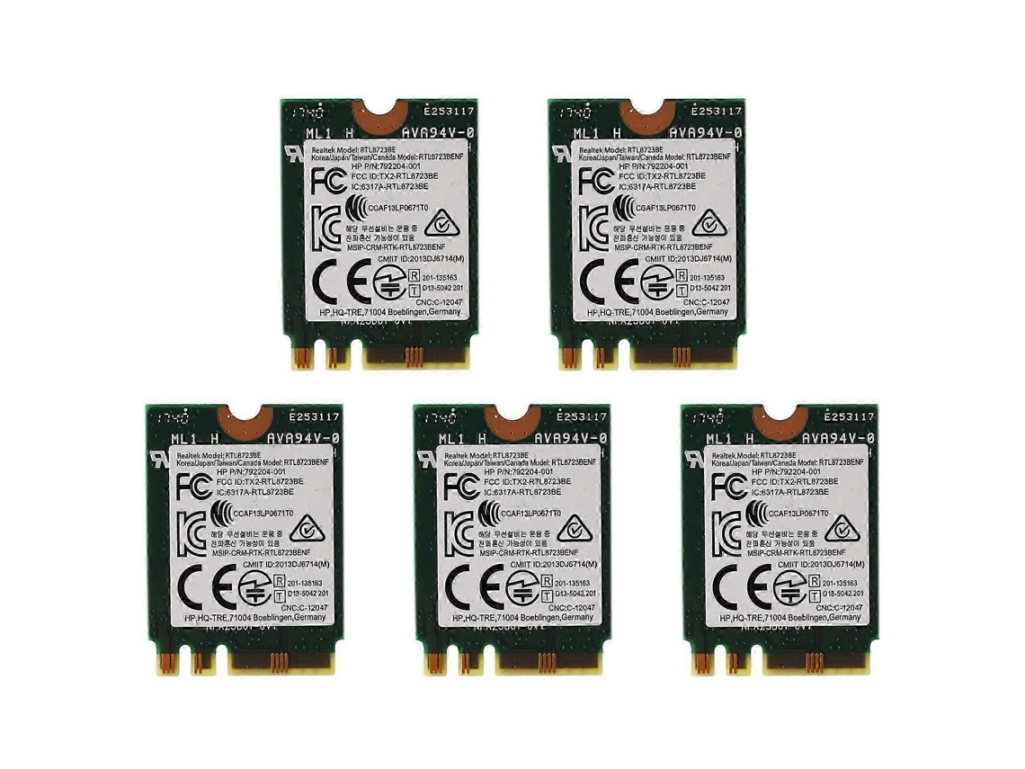 Adaptador Sem Fio 5x Para Realtek Rtl8723be 802.11n Wifi Card Bluetooth 4.0 Ngff Card Sps 843338 001 Slowmoose
