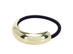 Elástico Casual Para Cabelo De Arco Sutil Dourado