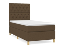 Box Spring Bed, Box Spring Beds Vidaxl Marrom Tecido (80 X 200 Cm)