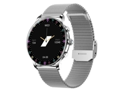 Smartwatches AUJEZON Y55 Tela Hd de 1 39 Polegadas Ip67 À Prova D'Água para Iphone e Android Prata