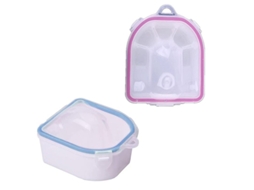 2 Peças Taça de Remoção Esmalte Unha Soaker Manicure Ferramenta Spa Uso Salão e Casa