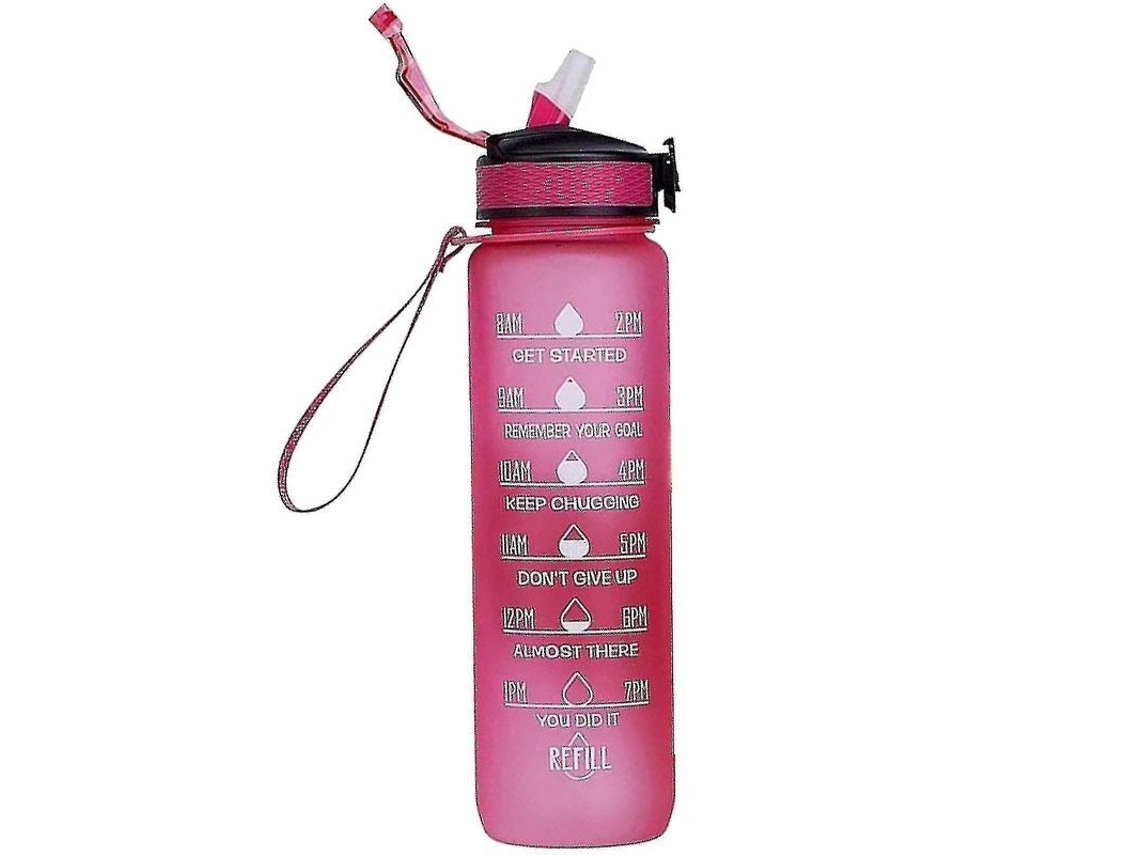 Garrafa De Água Reutilizável 1000ml Tritan Sem Bpa Com Citações Inspiradoras E Marcadores De Tempo Estilo 10
