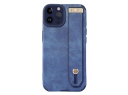 Lurelia Capa Com Cordão Iphone 13 Pro Max Couro Tpu Alça Azul