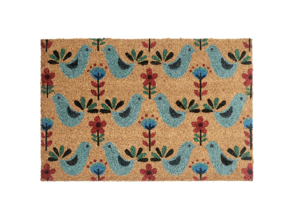 Felpudo Beliani Tanana De Fibra De Coco Multicolor 40x60