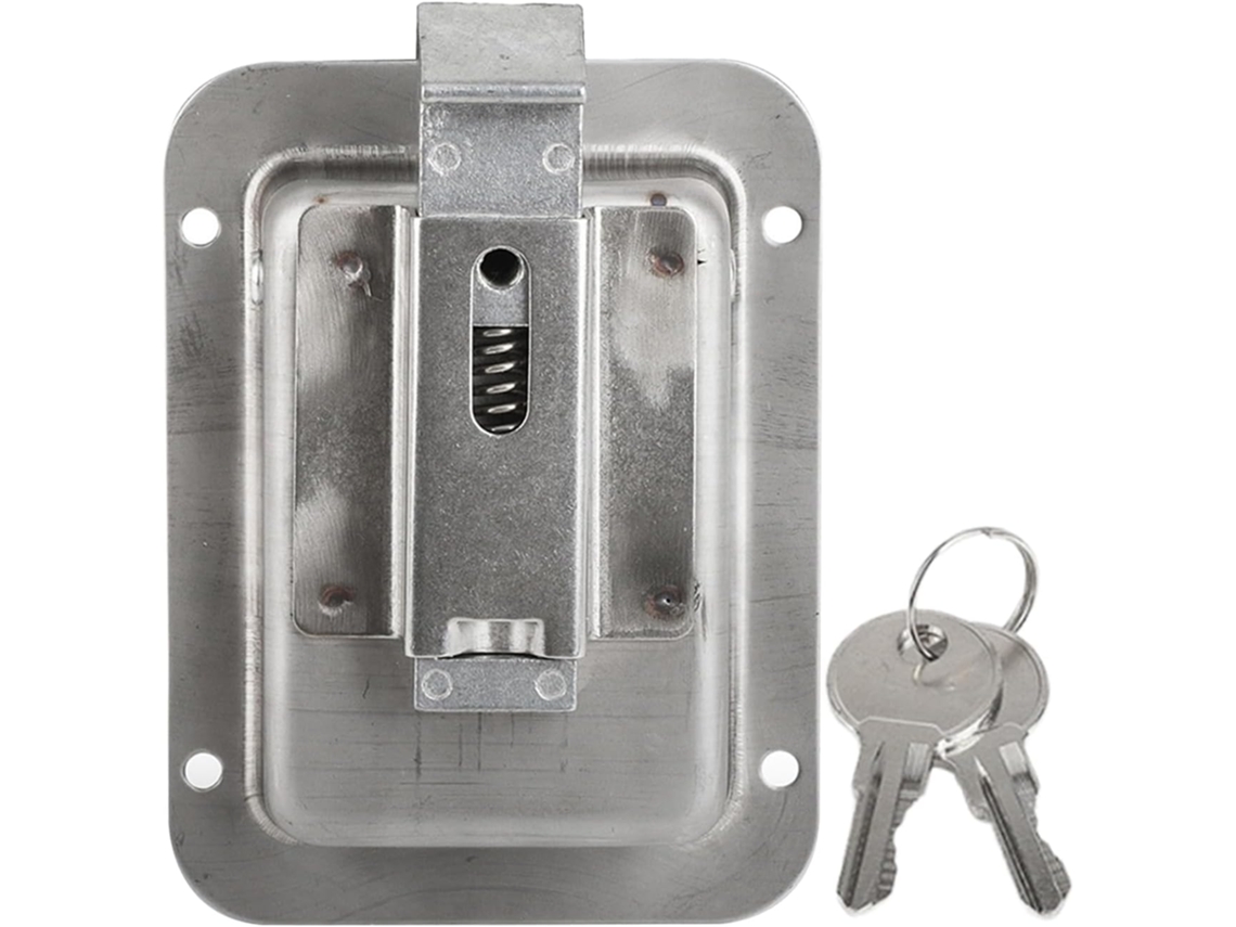Fechadura De Painel Embutida Antirroubo Para Porta Armário Com Chave.