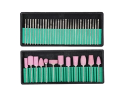 Conjunto De Brocas Para Furadeira De Unhas Ferramenta De Polimento Manicure Pedicure Acessório 12+30pcs