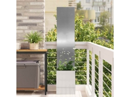 Vidaxl Tela De Privacidade Para Jardim Prateado 32 X 32 X 150 Cm
