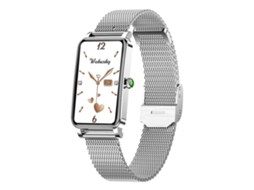 Smartwatch Monitor de Oxigénio no Sangue Frequência Cardíaca e Sono para Ios e Android Prateado