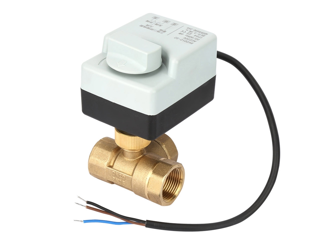 Válvula Elétrica De Bola Brass Laxiscreed Com Controle Manual E Design De 3 Vias E 3 Fios