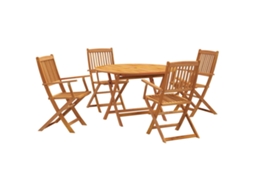 Garden Dining Set, Garden Dining Sets Vidaxl Marrom Madeira De Acácia (n/a)
