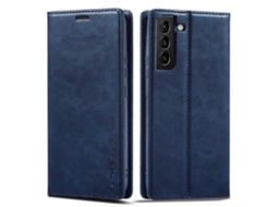Capa De Couro Antirroubo Com Rfid Lc.imeeke Para Samsung Galaxy S21 5g