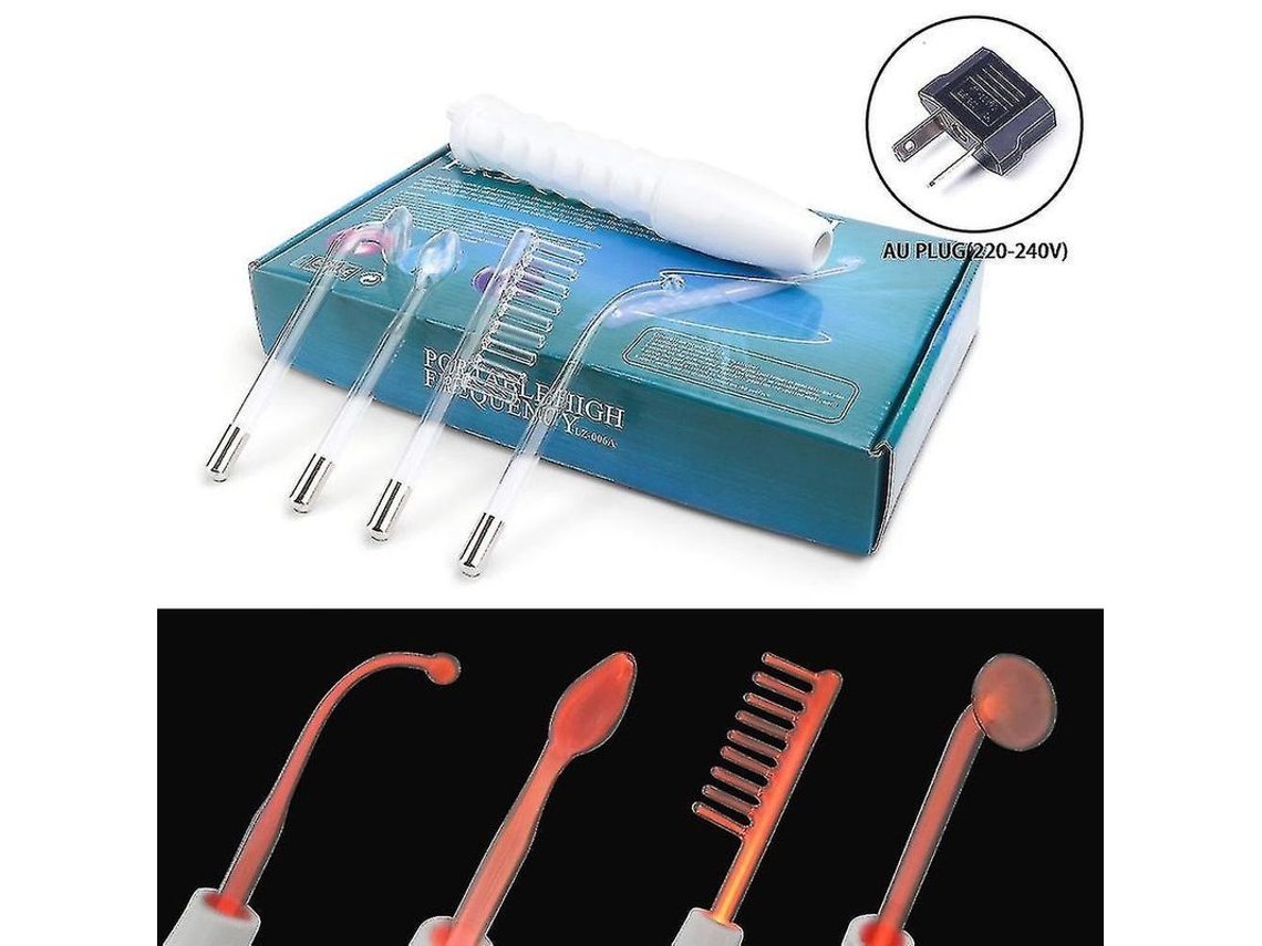 Dispositivo De Belleza De Electrodos De Alta Frecuencia 4 Em 1 Para Eliminar Acne E Rugas Faciais