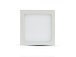 Painel Led de Superficie 6W Quadrado Premium Aro Branco Branco Neutro
