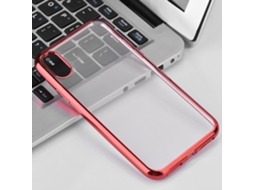 Capa LAXISCREED Apple X Tpu Eletroplateada Vermelha Anti Choque
