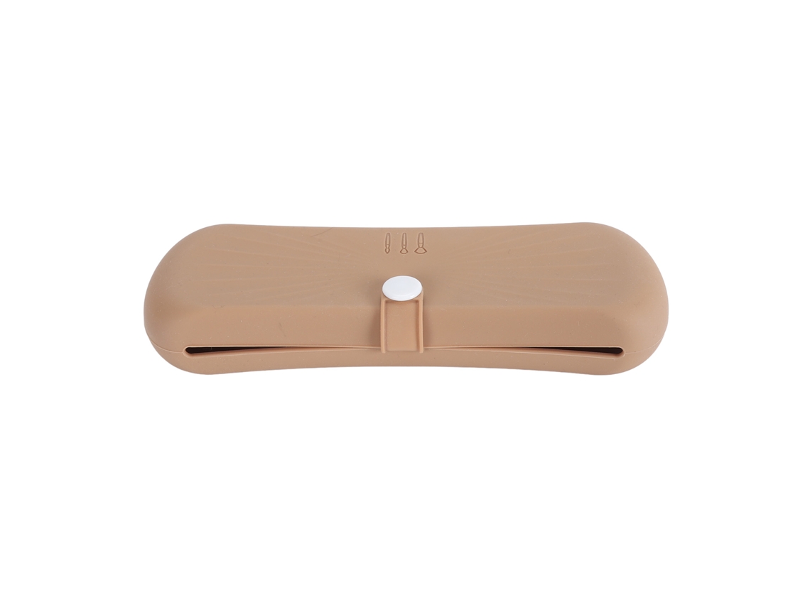 Saco De Armazenamento Silicone Bege Para Pincéis Portátil Grande Capacidade