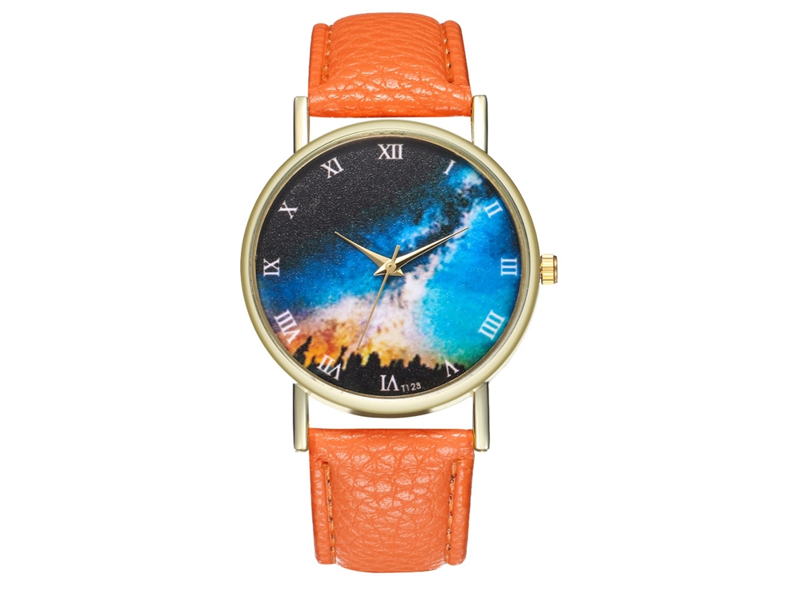 Relógio Star Lady Star Masculino Young Trend Quartz Laranja T123-a