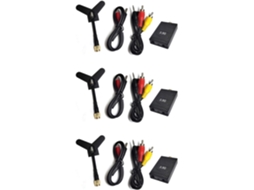 Kit SFUSHOS, de 3 receptores de vídeo FPV, 8 canais, 3.3g, para drones de corrida