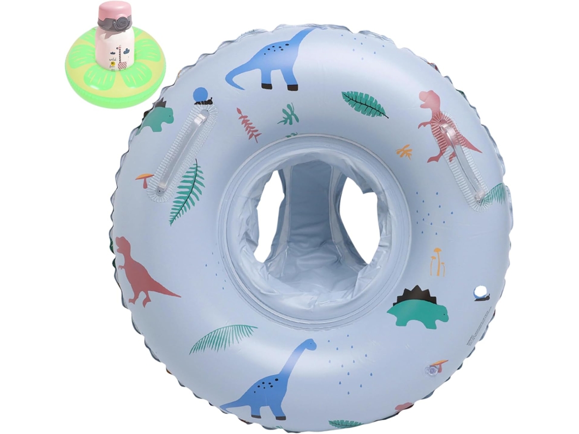 Boia De Natação Para Bebês Com Escorregador Aquático Inflável - Boia De Piscina Inflável De Dinossauro Com Assento Para Bebês -aquaforge