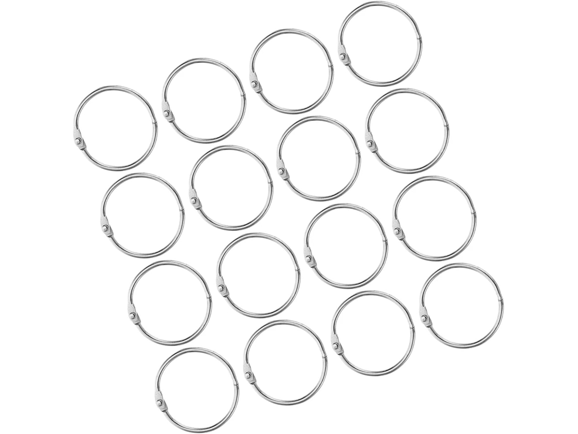40 Argolas Metálicas Cadernos, Armazenamento Flexível, Multiuso, Materiais De Pintura, Fichário Cadernos