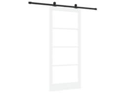 Conjunto 1 Porta Moderna Vidaxl Branco Madeira De Pinho Maciça (93 X 211 Cm)
