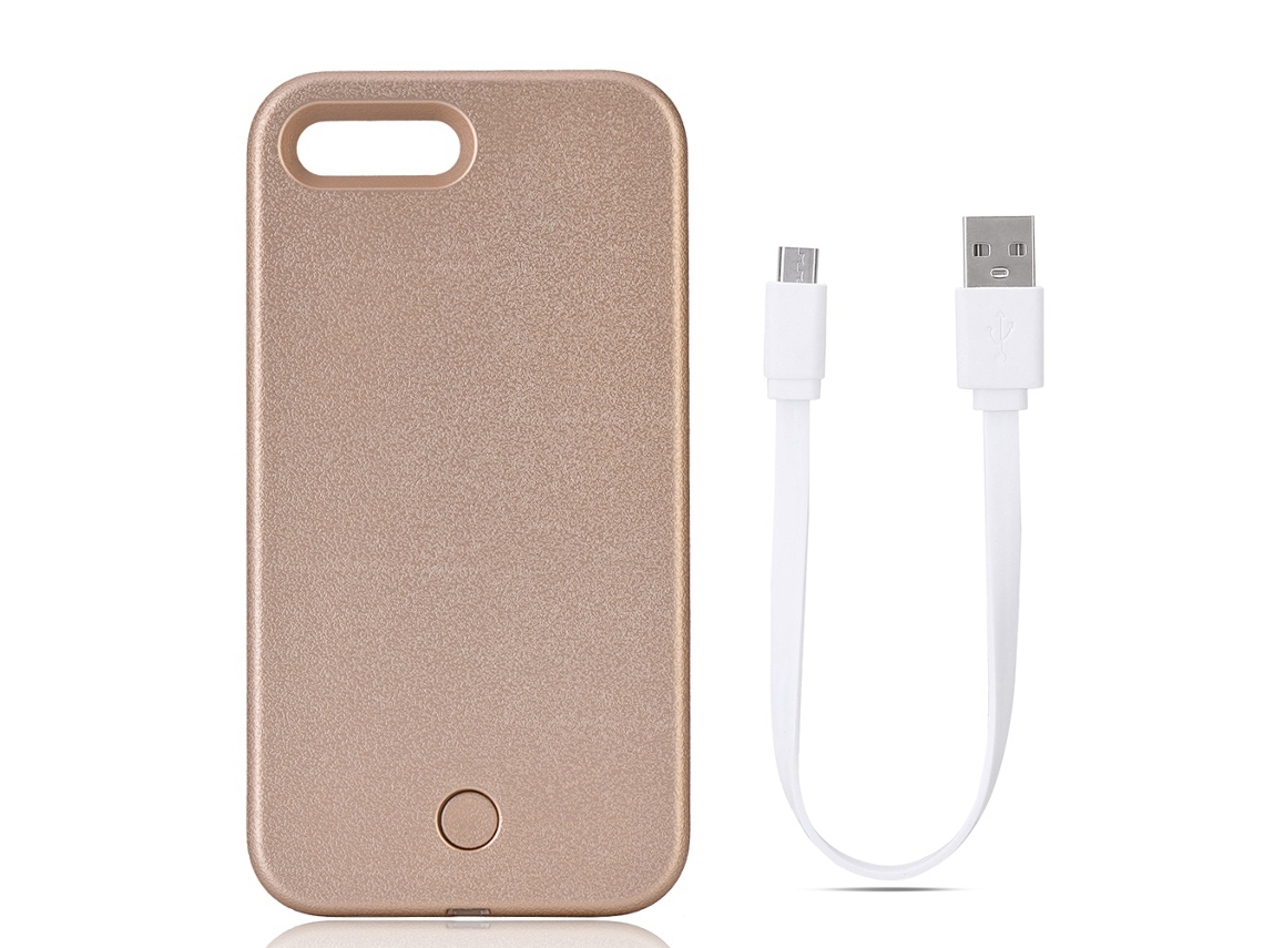 Capa de Telefone EOOCOO (proteção com Luz de Preenchimento Led)
