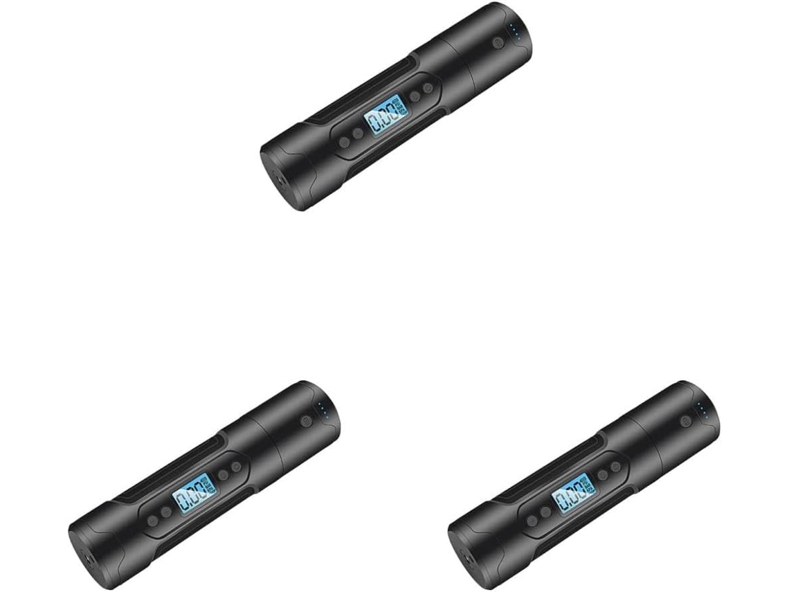 Compressor De Ar Elétrico De 3 Peças Com Luz Led, Inflador Multifuncional Portátil