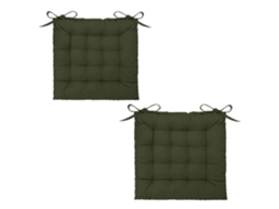 Conjunto de 2 Almofadas para Cadeira Cáqui ATMOSPHERA