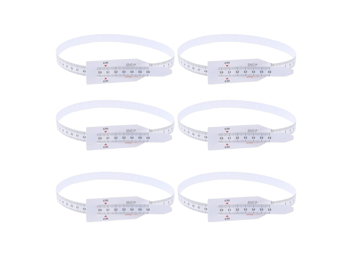 Lurelia Fita Para Bebé Para Bebé Flexível Transparente Portátil 6 Unidades 56cm Para Medição De Cabeça, Tórax E Cintura