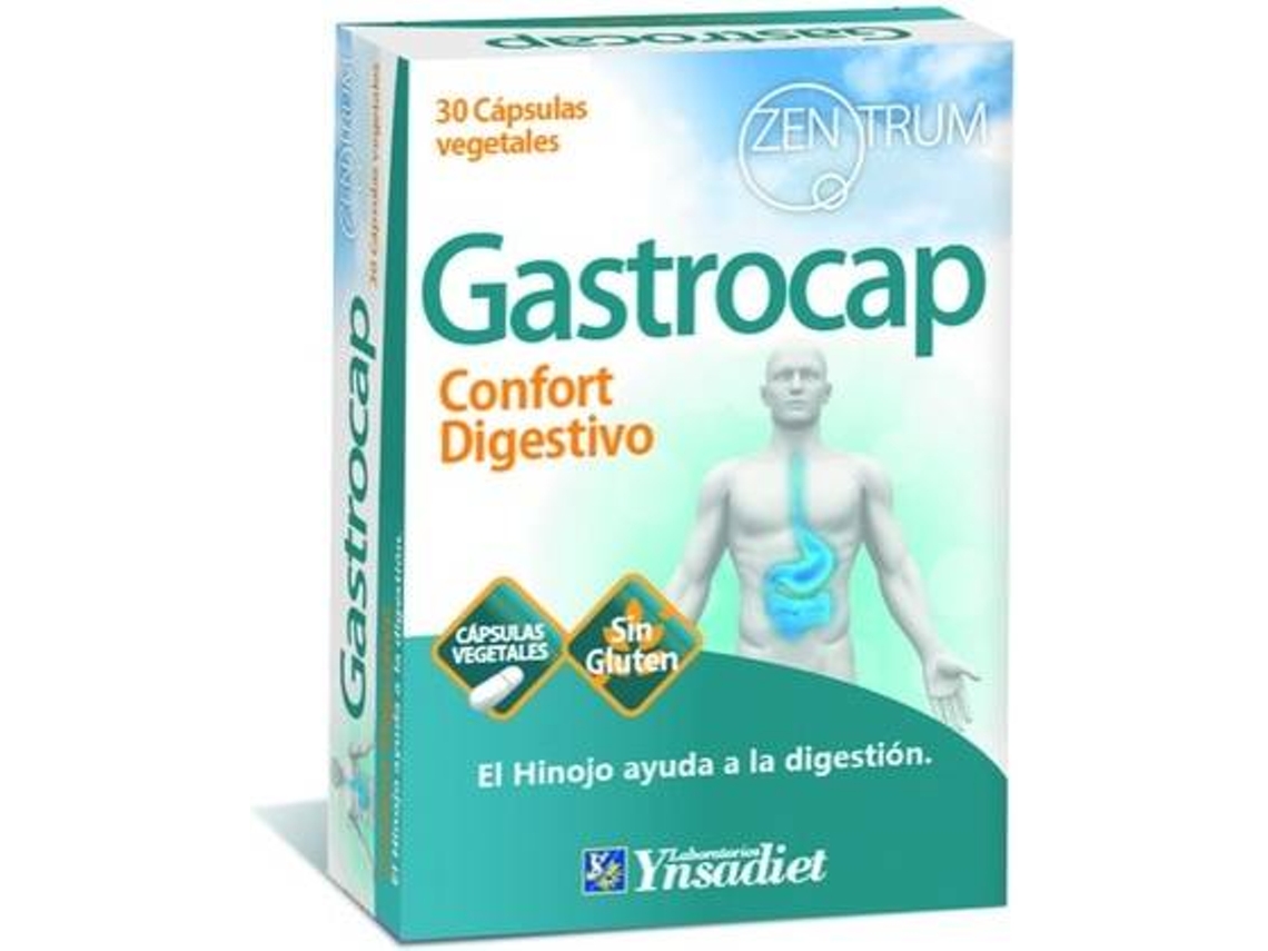 Suplemento Alimentar ZENTRUM Conforto Digestivo Da Cápsula Gastronômica (30 cápsulas vegetais)
